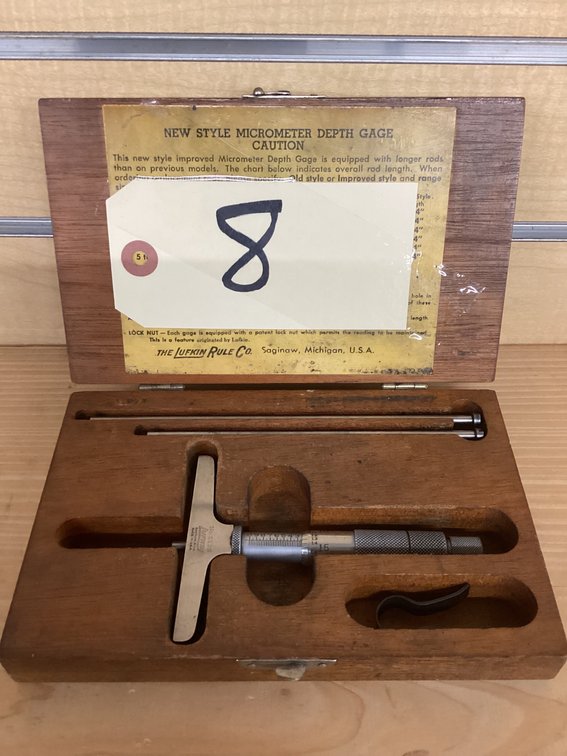 4” Lufkin depth micrometers.