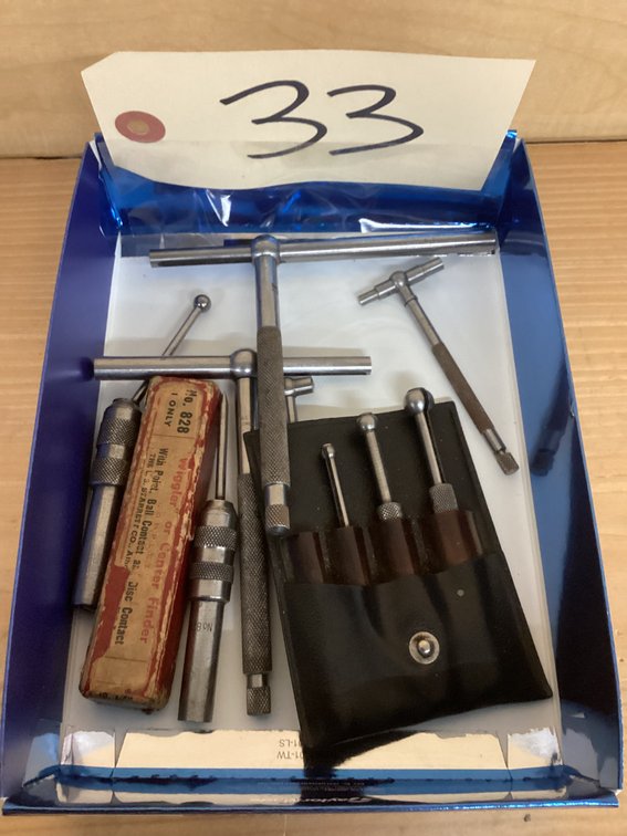 Starrett telescoping gauges, ole gauges, center finders.