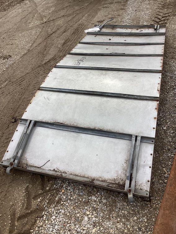 Extra wide stainless steel slide.