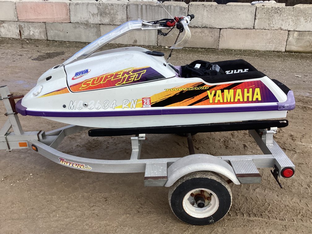 1996 Yamaha Super Jet 70, started, title.