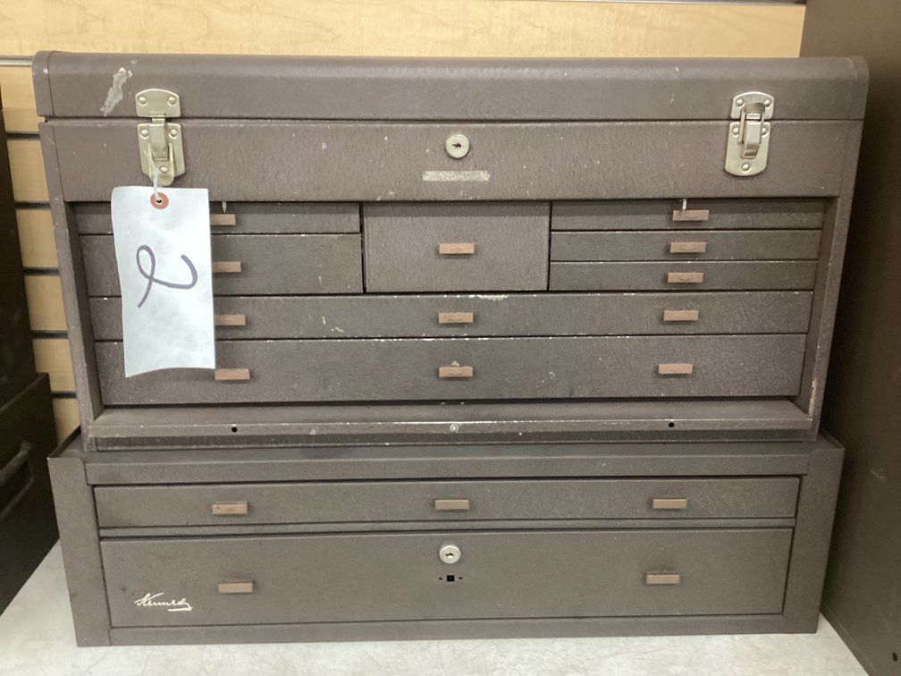 Kennedy 2 piece machinist tool box.