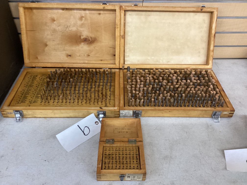 (3) boxes of pin gauges .011-.500.
