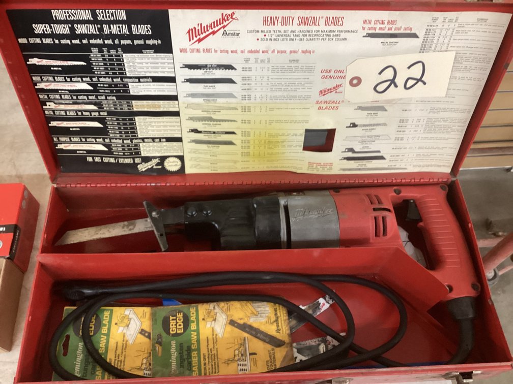 Milwaukee Sawzall with case.