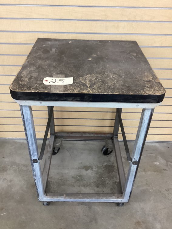 24” X 24” X 36” rolling work table.