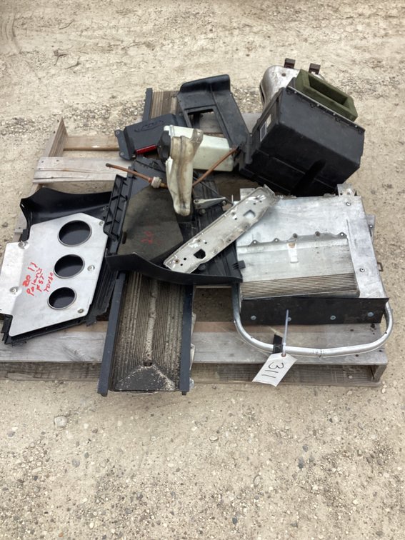 Snowmobile parts.