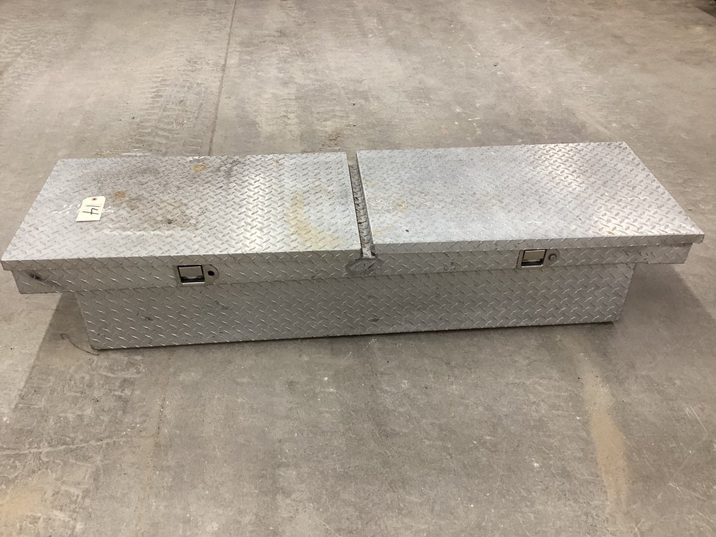 Full size truck aluminum tool box.