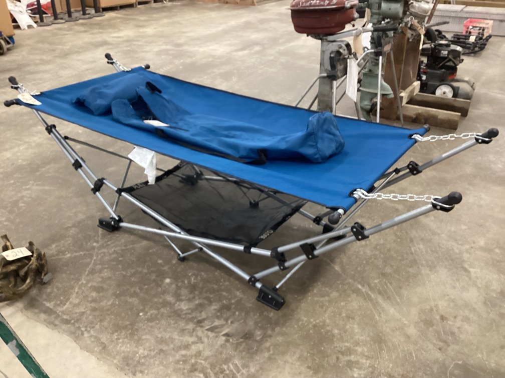 Unused fold up hammock.