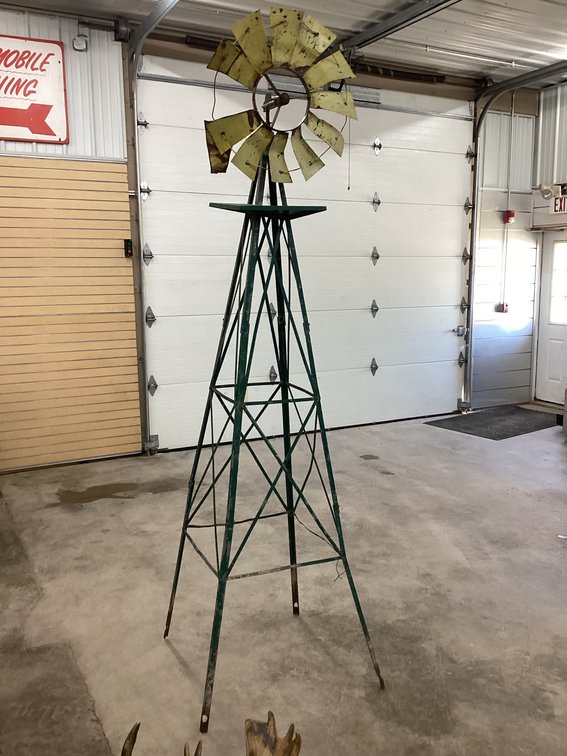 8’ metal windmill.