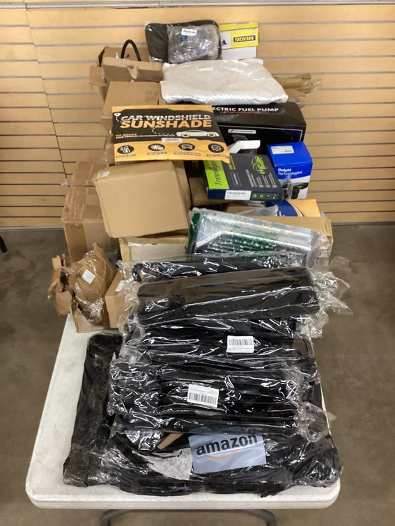Table of automotive parts.