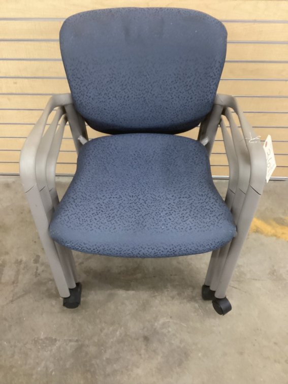 (3) rolling office chairs