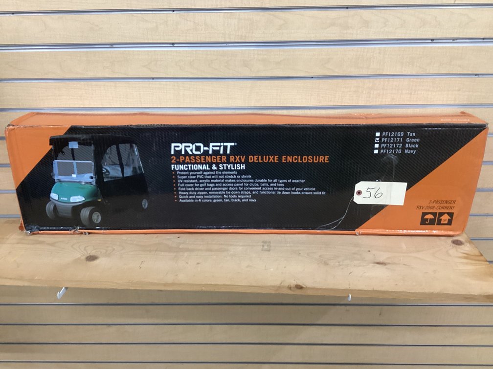 Pro Fit golf cart enclosure - green