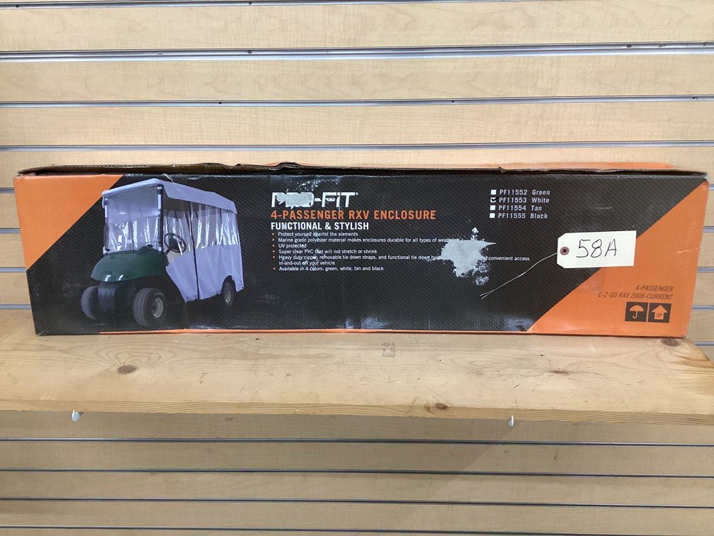 Pro Fit golf cart enclosure - white