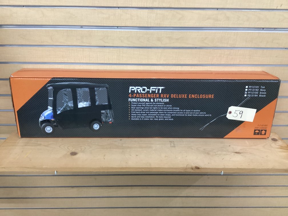 Pro Fit golf cart enclosure - green