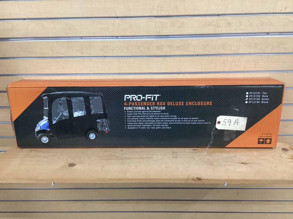 Pro Fit golf cart enclosure - green