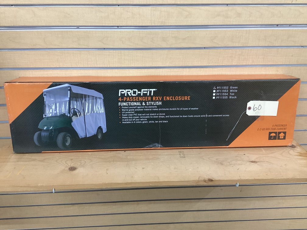 Pro Fit golf cart enclosure - green
