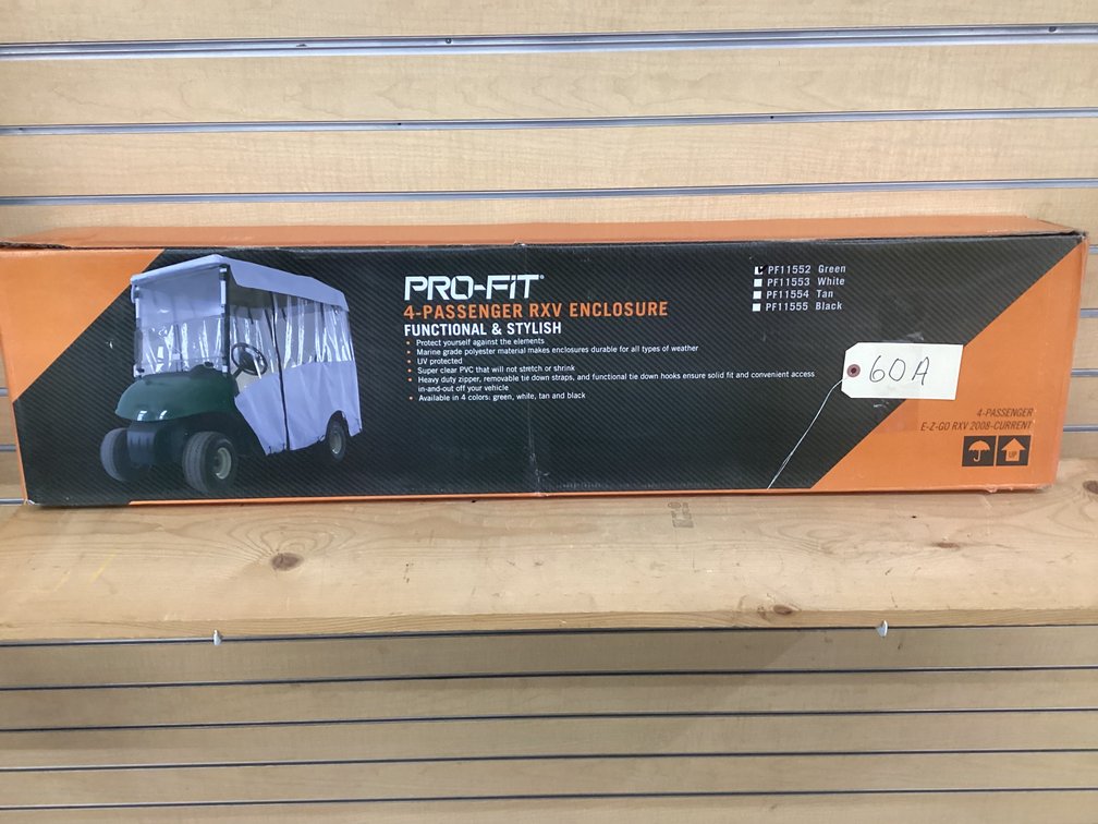 Pro Fit golf cart enclosure - green