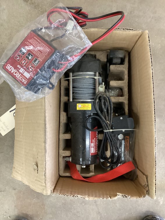 Unused Back Roads 3000# 12V ATV winch