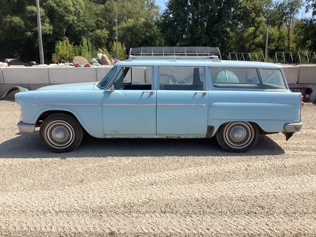 1966 Checker station wagon, odometer shows 84,587, 292 6 cylinder, 3 speed, title.
