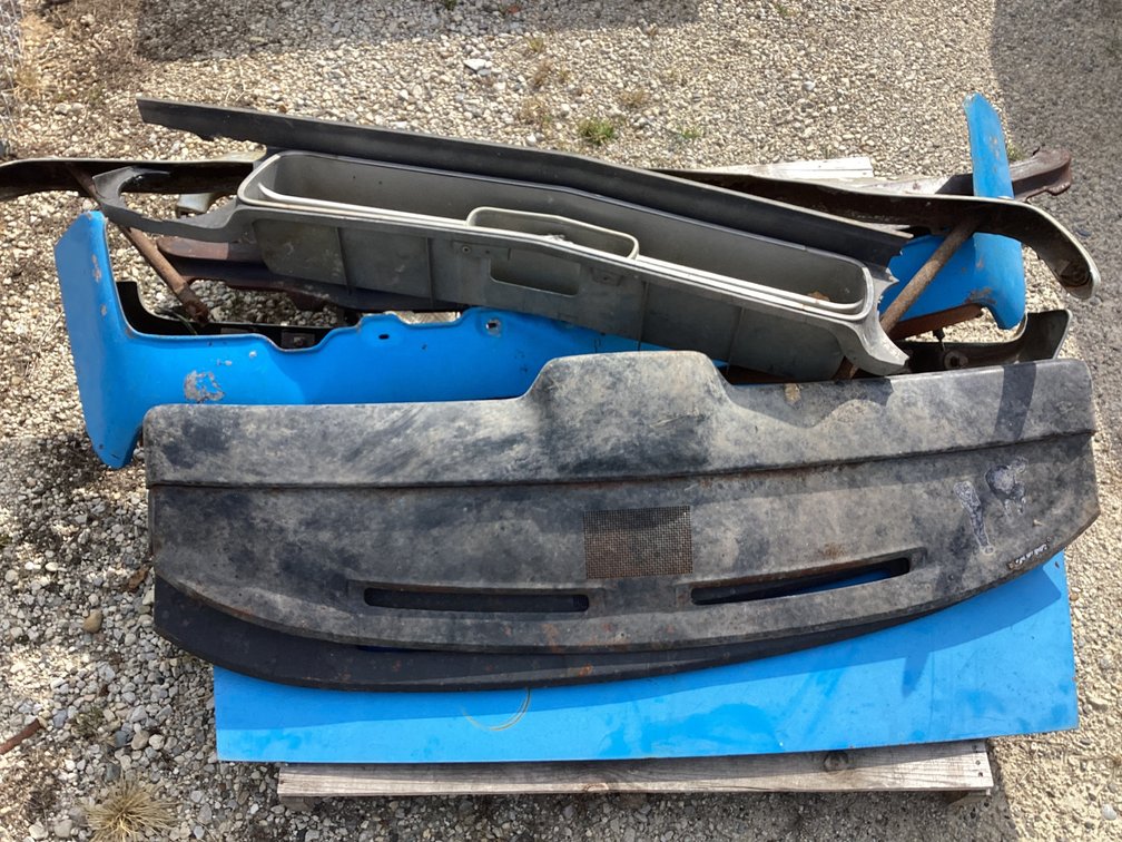 Skid of Mustang parts