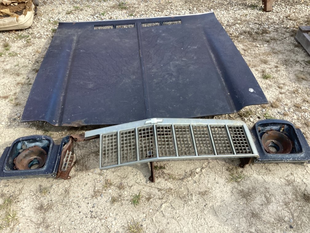 Chevy hood and grille 