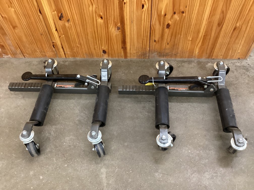 (2)Pittsburgh vehicle positioning wheel dolly 