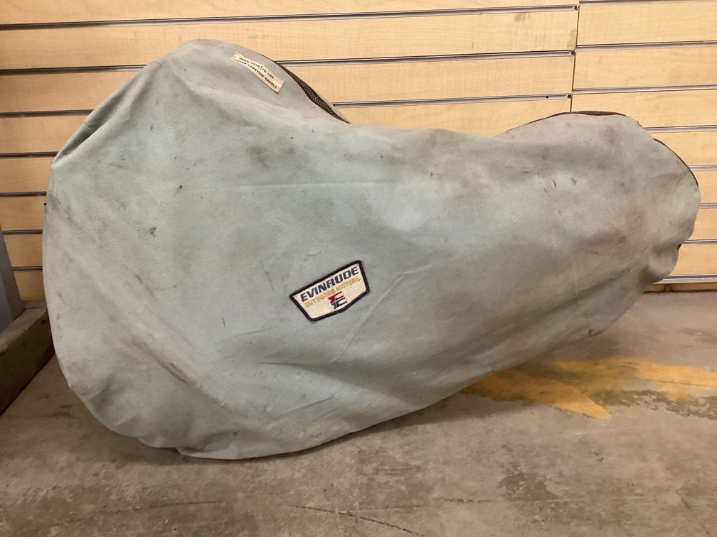 Evinrude 9.5hp Sportwin outboard with cover & manuals