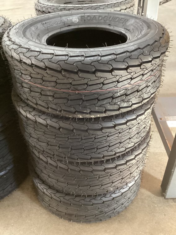 (4) unused 20.5X8.0-10 trailer tires