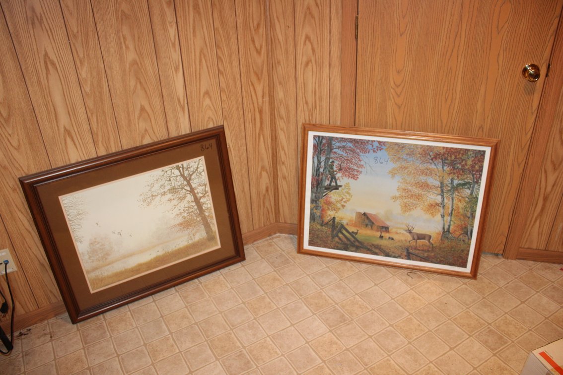 Painting Of Ducks & Deer