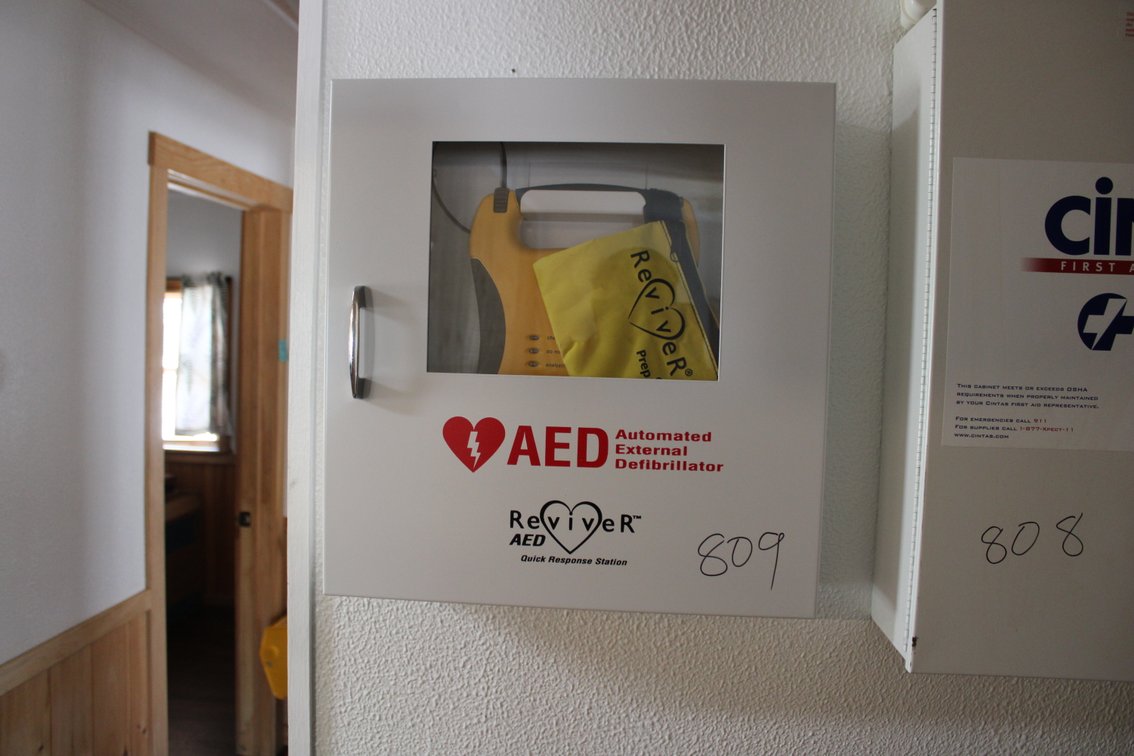 AED on wall