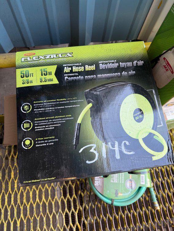 (2) New 50' Air Hose Reels,*