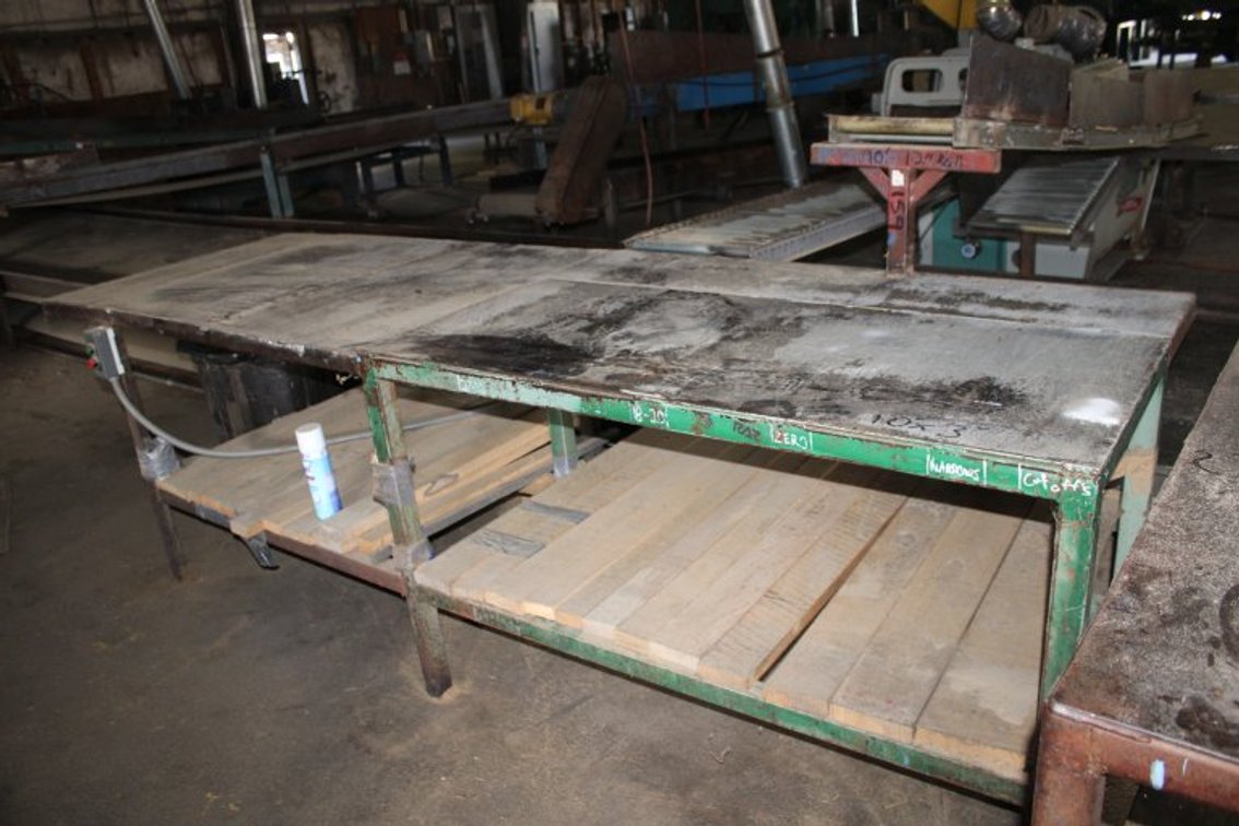 10'x3' Steel Work Table