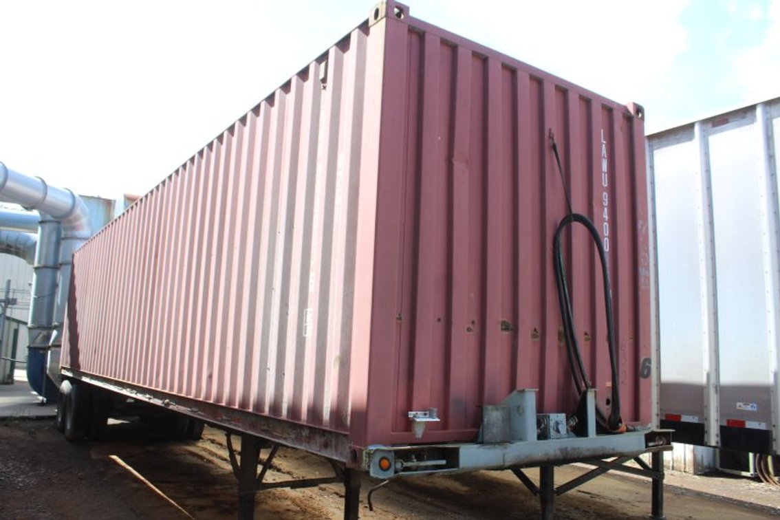 1972 Homemade Walking Floor Container Trailer on Utility Carrier
