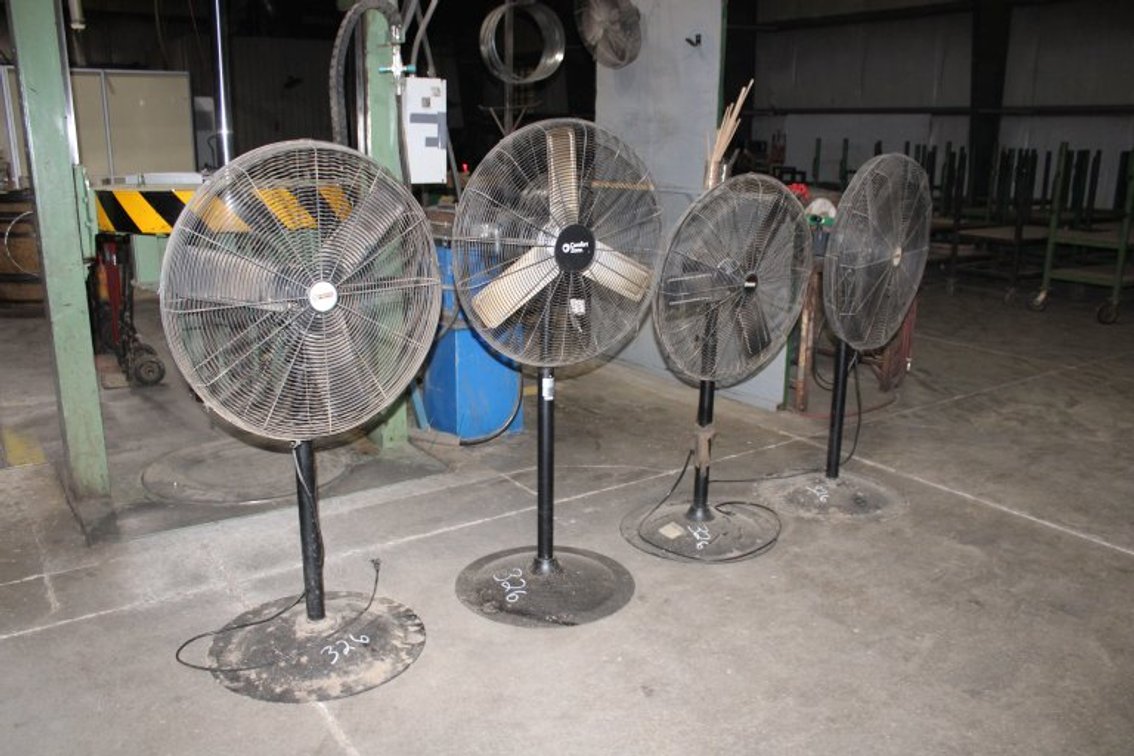 (4) 110V Pedestal Fans