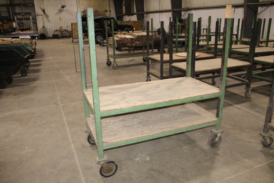 24"x60" Dual Shelf Rolling Cart