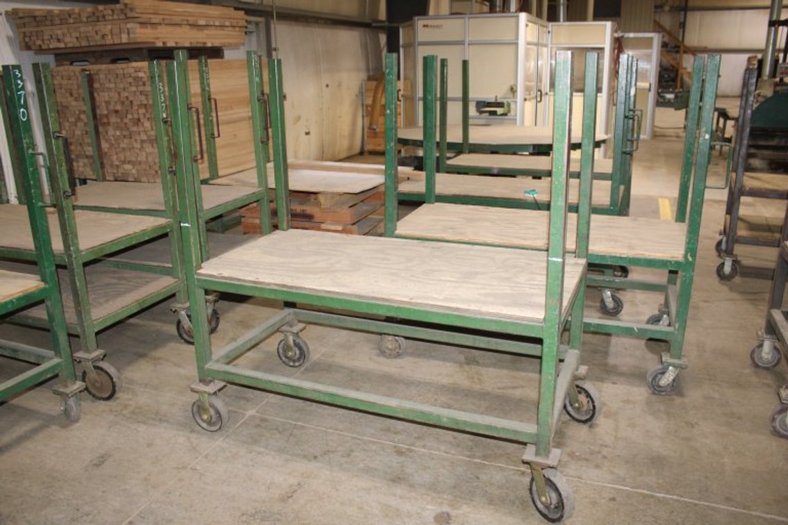 24"x60" Dual Shelf Rolling Cart