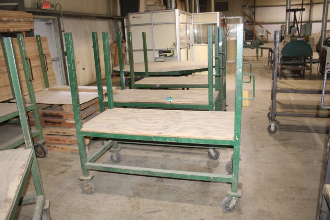 24"x60" Dual Shelf Rolling Cart