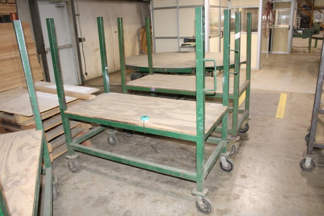 24"x60" Dual Shelf Rolling Cart