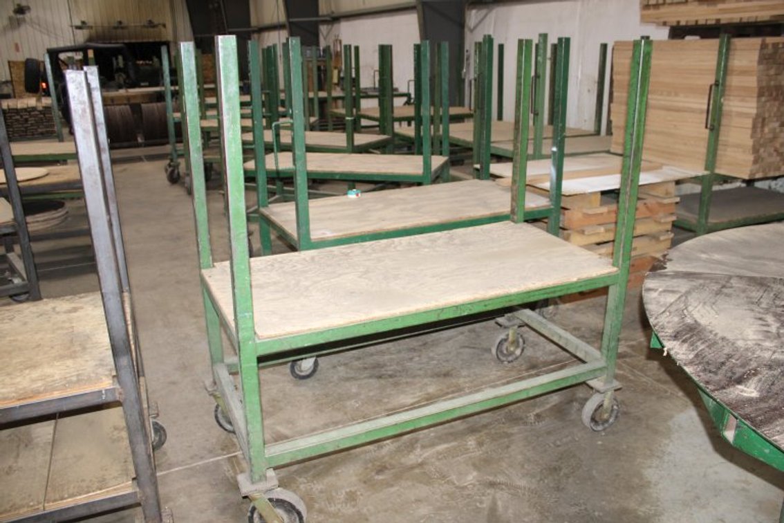 24"x60" Dual Shelf Rolling Cart