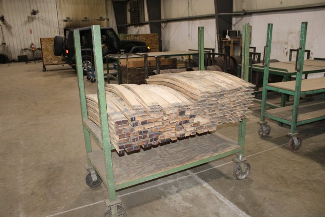 24"x60" Dual Shelf Rolling Cart