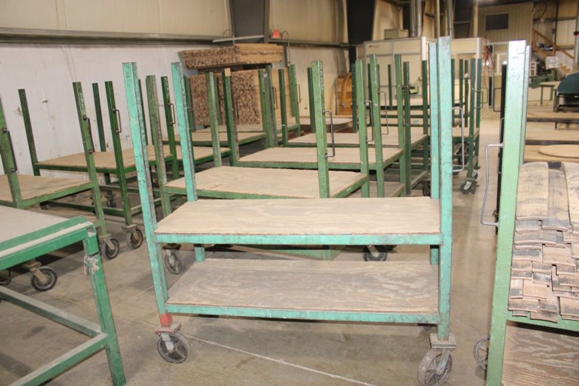 24"x60" Dual Shelf Rolling Cart