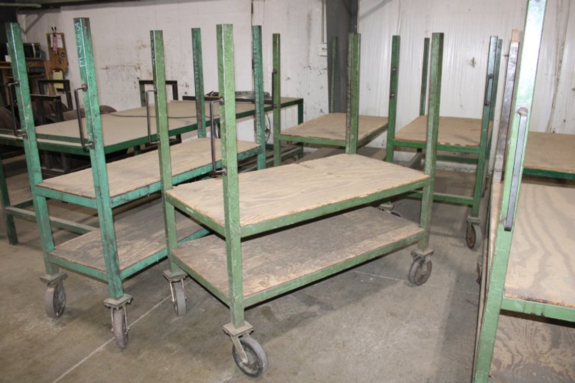 24"x60" Dual Shelf Rolling Cart