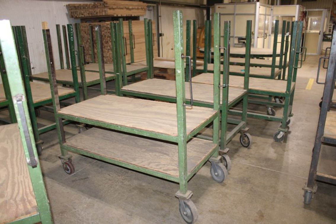 24"x60" Dual Shelf Rolling Cart