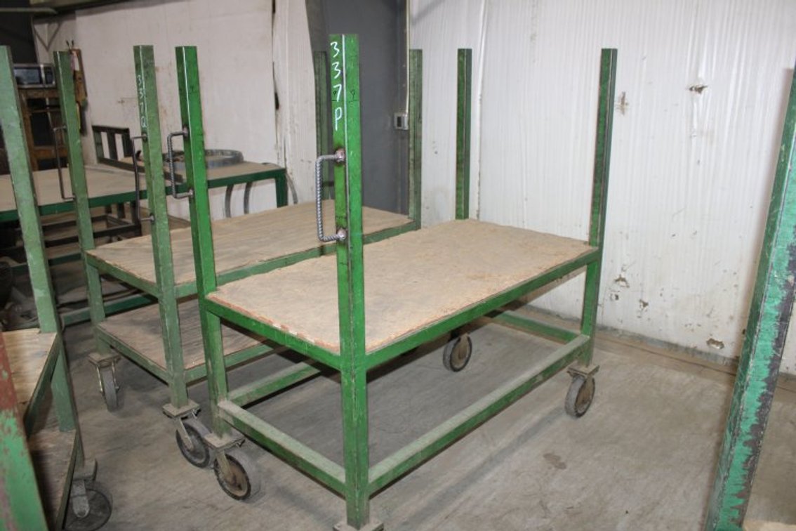 24"x60" Dual Shelf Rolling Cart