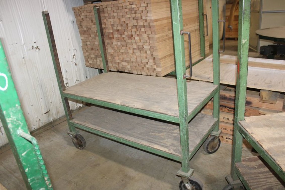 24"x60" Dual Shelf Rolling Cart