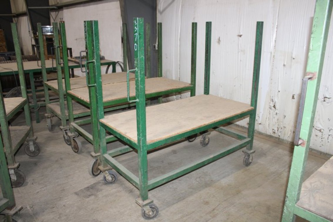 24"x60" Dual Shelf Rolling Cart