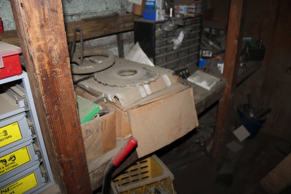 Contents Of Parts Room In Cut Up Building