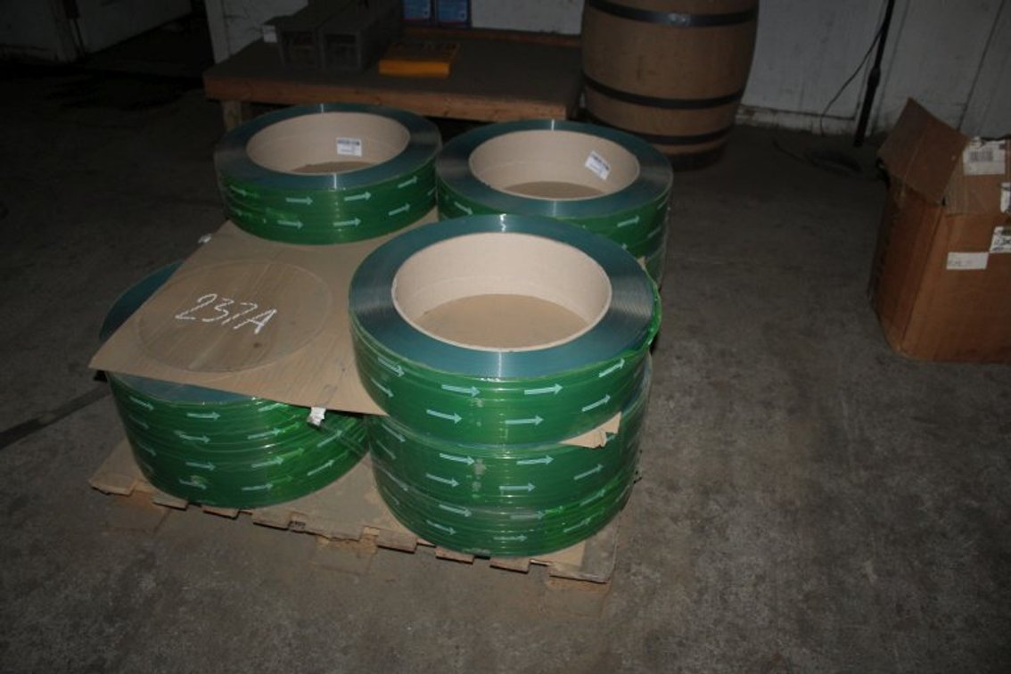 A Pallet Of Plastic Strapping