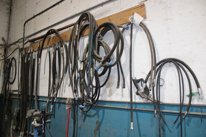 Image for Wall of Hydraulic Hoses
