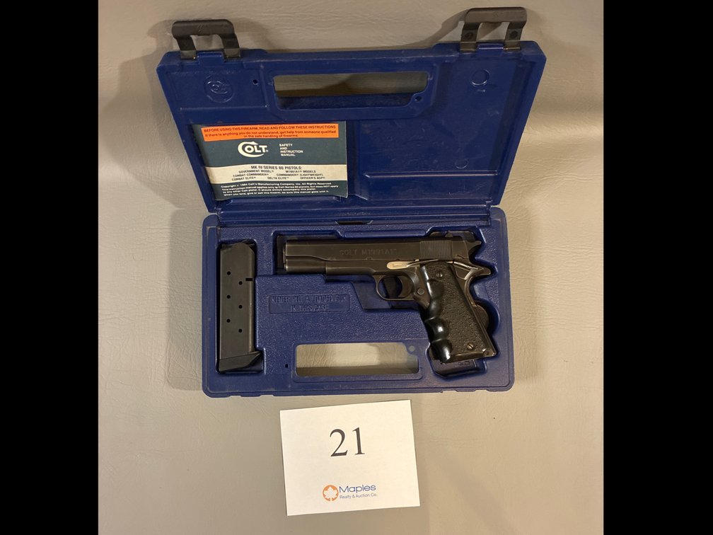 Colt 1911 .45 auto Series 80 with Case and Extra Magazine 