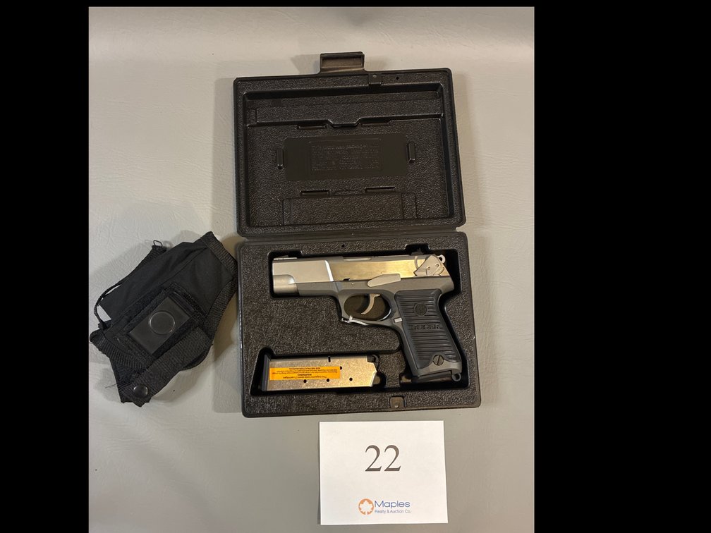 Ruger P90 .45 ACP with Extra Magazine and Holster 